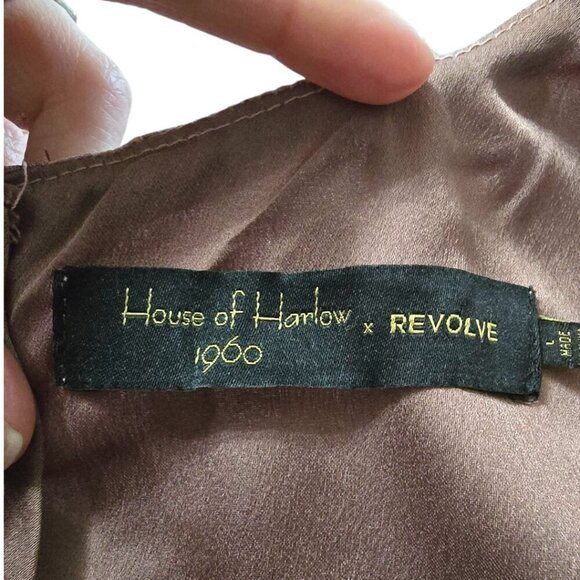 House of Harlow 1960 x Revolve Juniper Dress In Mauve Purple Sz L - Picture 8 of 11